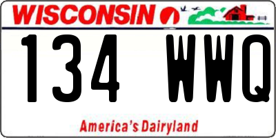 WI license plate 134WWQ
