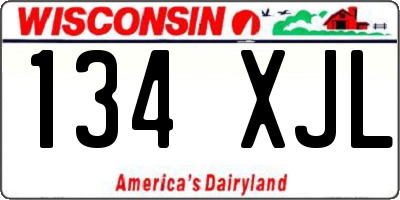 WI license plate 134XJL