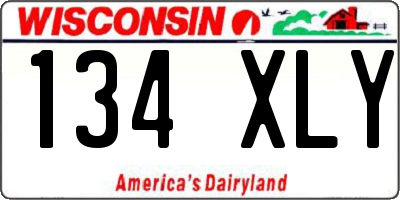 WI license plate 134XLY
