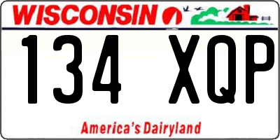 WI license plate 134XQP