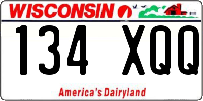 WI license plate 134XQQ