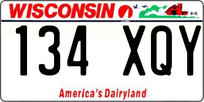 WI license plate 134XQY