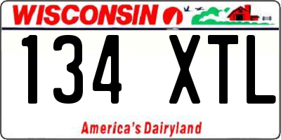 WI license plate 134XTL