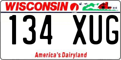 WI license plate 134XUG