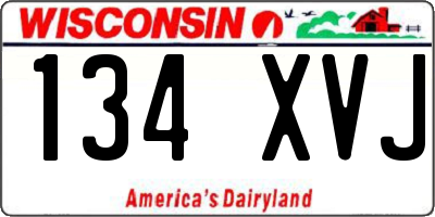 WI license plate 134XVJ