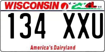 WI license plate 134XXU