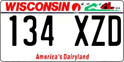 WI license plate 134XZD