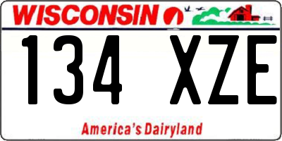WI license plate 134XZE