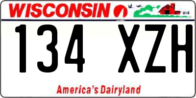 WI license plate 134XZH