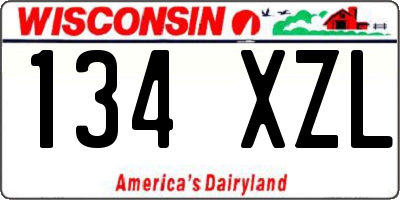 WI license plate 134XZL
