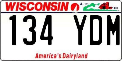 WI license plate 134YDM