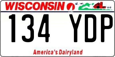 WI license plate 134YDP