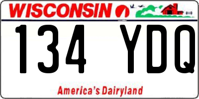 WI license plate 134YDQ