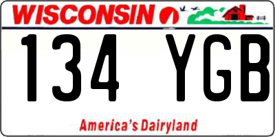 WI license plate 134YGB