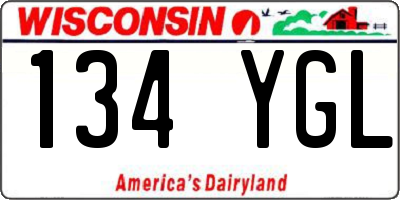 WI license plate 134YGL
