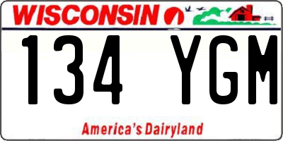 WI license plate 134YGM