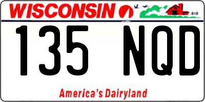 WI license plate 135NQD