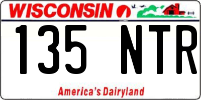 WI license plate 135NTR