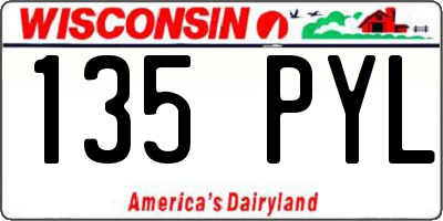 WI license plate 135PYL