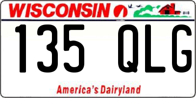 WI license plate 135QLG