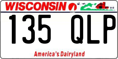 WI license plate 135QLP