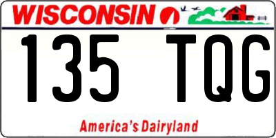 WI license plate 135TQG