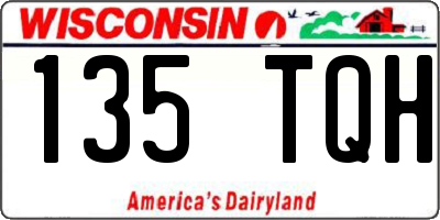 WI license plate 135TQH