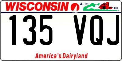 WI license plate 135VQJ