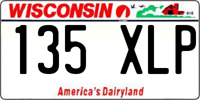 WI license plate 135XLP