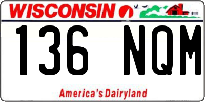 WI license plate 136NQM
