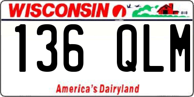 WI license plate 136QLM