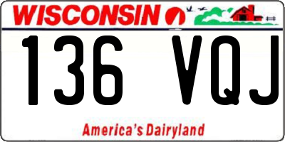 WI license plate 136VQJ