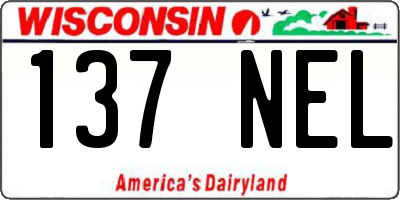 WI license plate 137NEL