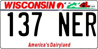 WI license plate 137NER