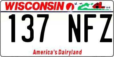 WI license plate 137NFZ