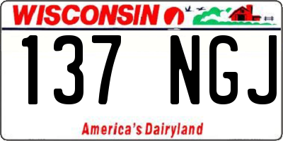 WI license plate 137NGJ