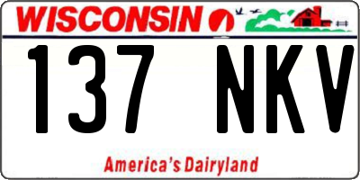 WI license plate 137NKV