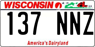 WI license plate 137NNZ