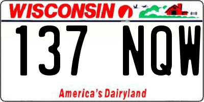 WI license plate 137NQW