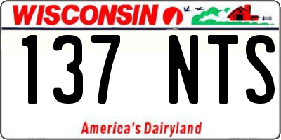 WI license plate 137NTS