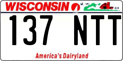 WI license plate 137NTT