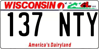 WI license plate 137NTY