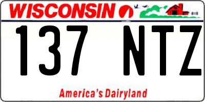 WI license plate 137NTZ