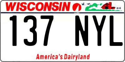 WI license plate 137NYL