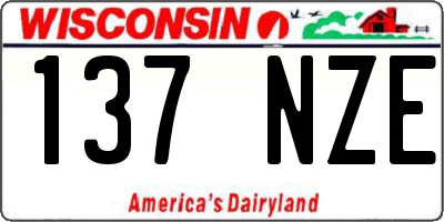WI license plate 137NZE