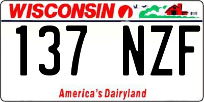 WI license plate 137NZF