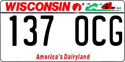 WI license plate 137OCG