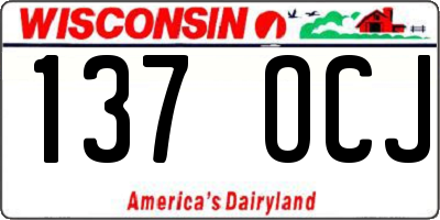 WI license plate 137OCJ