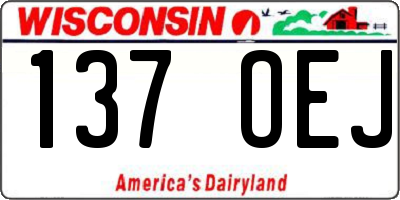 WI license plate 137OEJ