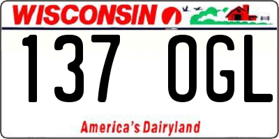WI license plate 137OGL